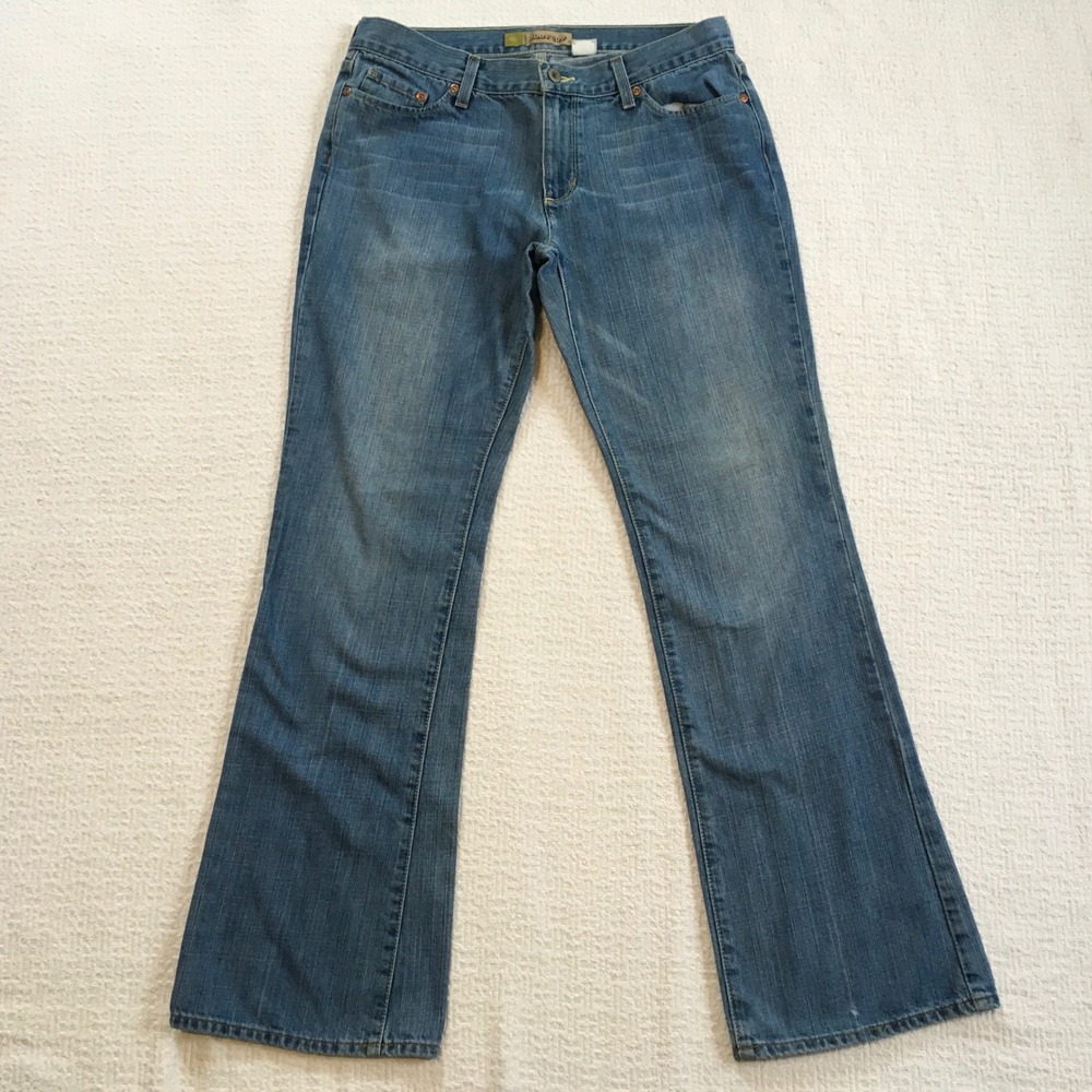Old Navy Women’s Sz 10‎ Low Waist Boot Cut Jeans Medium Wash Y2K Street